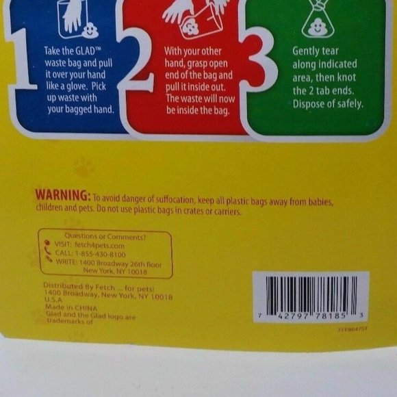 5 Glad for Pets Waste Bag Dispenser Unscented - Picture 7 of 8